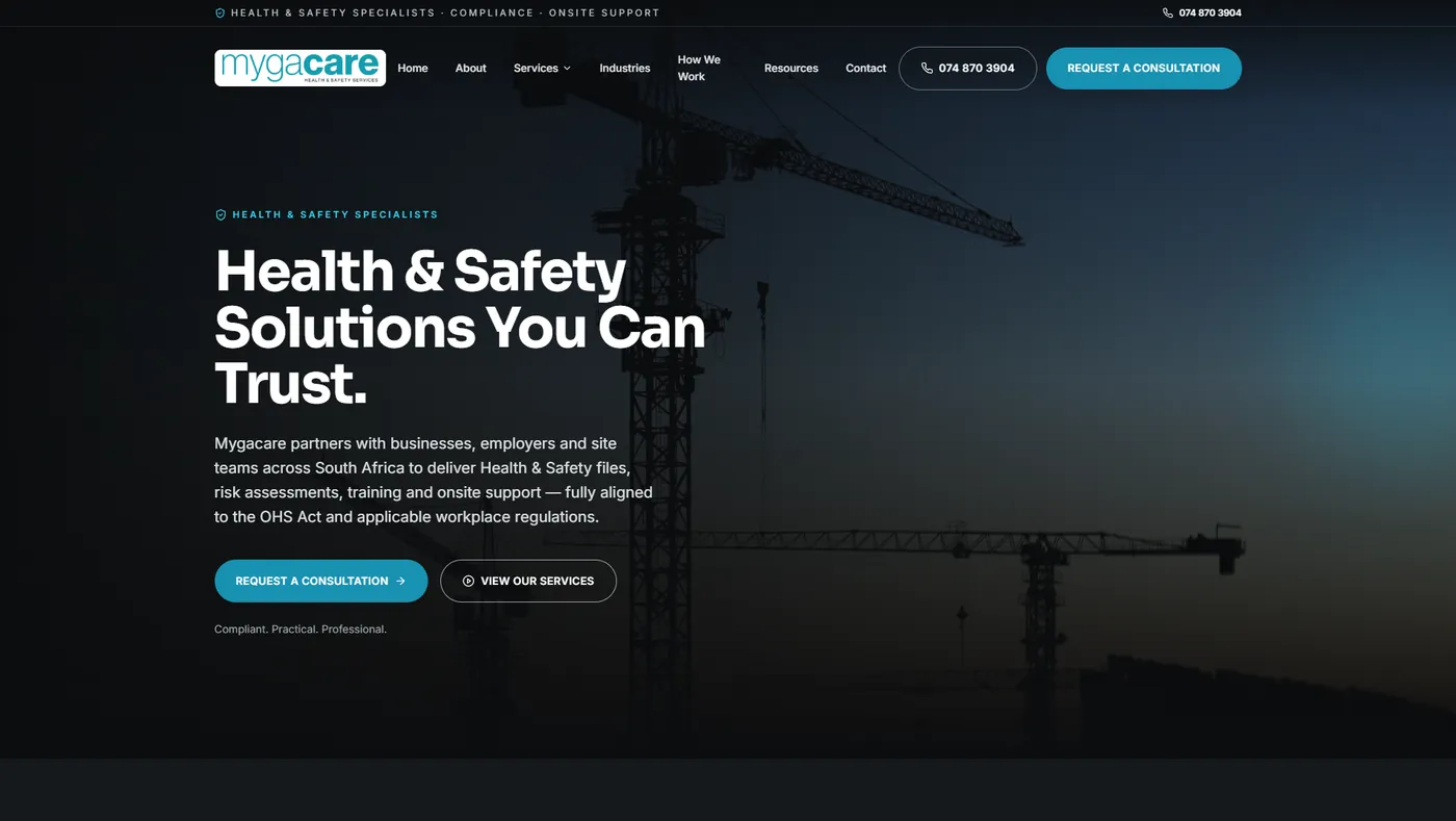Mygacare website